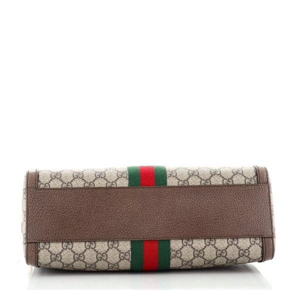 Gucci Ophidia Boston Bag GG Coated Canvas Medium Brown - Picture 4 of 6